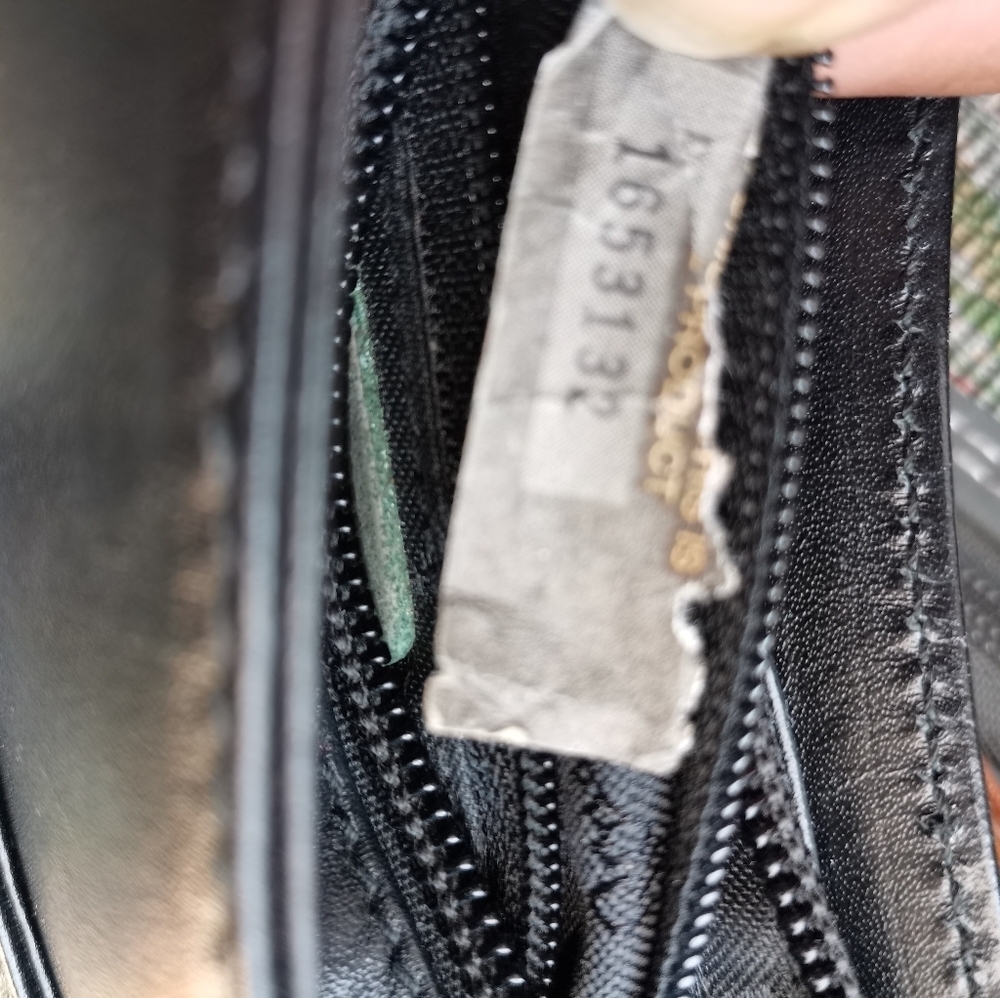 VINTAGE PALOMA PICASSO BLACK LEATHER SHOULDER BAG - Picture 6 of 10